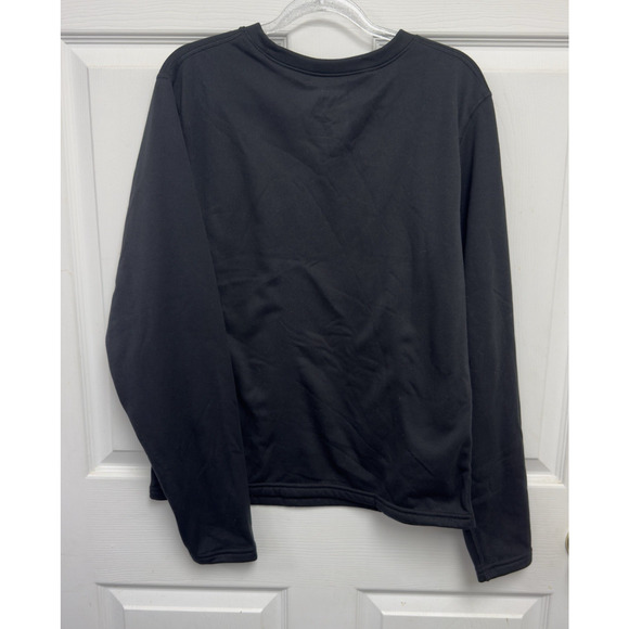 VRY WRM Very Warm Fleece Long Sleeve Top Great Base Layer Size Medium Black - Picture 2 of 5
